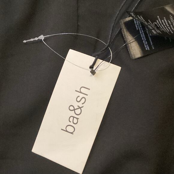 Ba&sh Melba Cognac Brown Lamb Leather Zip Front Mini Skirt M NWT $475 - Picture 9 of 13